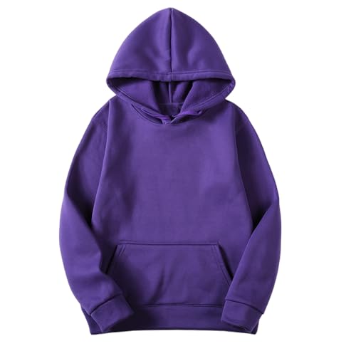 Ceboyel Womens Comfy Oversized Hoodies Trendy Y2K Pullover Tops Vintage Hooded Sweatshirt Sweater Teen Girls Cute Clothes Fall Fashion for Women 2024 Trendy Sweatshirts Purple 3X