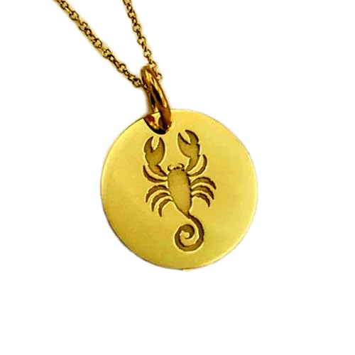 Collier pendentif Scorpion en argent plaqué or, le bijou durable qui ne ternit pas