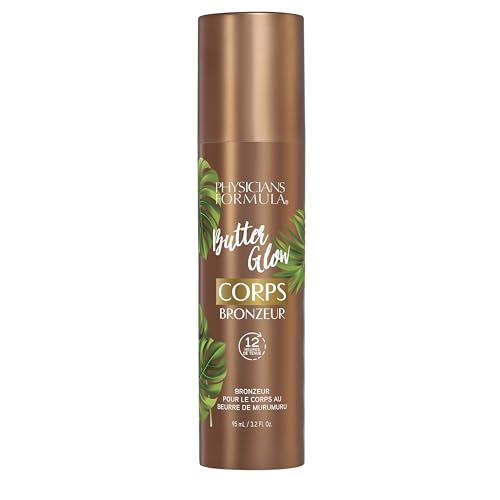 Physicians Formula Butter Glow Body Bronzer – Instant-Tan Body Make-up, 12 Uur Houdbaarheid, Waterdichte en Veegvaste Formule met Amazoneboters die de Huid Verzachten en Hydrateren, Light/Medium - Afbeelding 6
