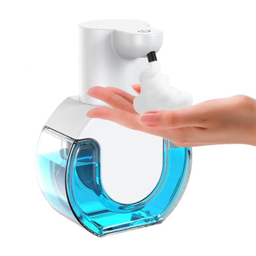 Biogyn Distributeur de Savon Automatique, Distributeur de Savon Mural ou de Table, sans Contact, Capteur Infrarouge Réglable, Parfait pour la Maison, Bureau, école, Bar, Rechargeable USB