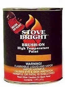 Stove Bright Satin Black Brush - On 1200 Degree Paint
