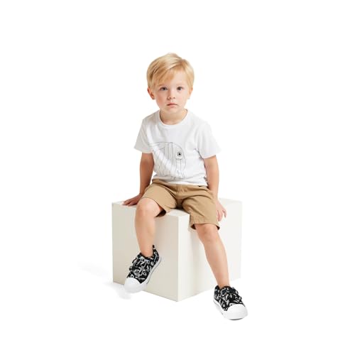 Image of K KomForme Toddler Shoes, Hook & Loop Canvas Sneakers for Boys and Girls | Slip-on, Lightweight, Comfortable