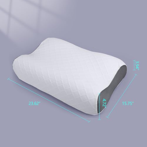 Oreiller orthopédique mousse mémoire de forme couchage côté et dos - 3