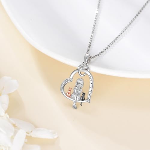 Collier chat avec son pendentif cœur Wen chic pour les fêtes - 2