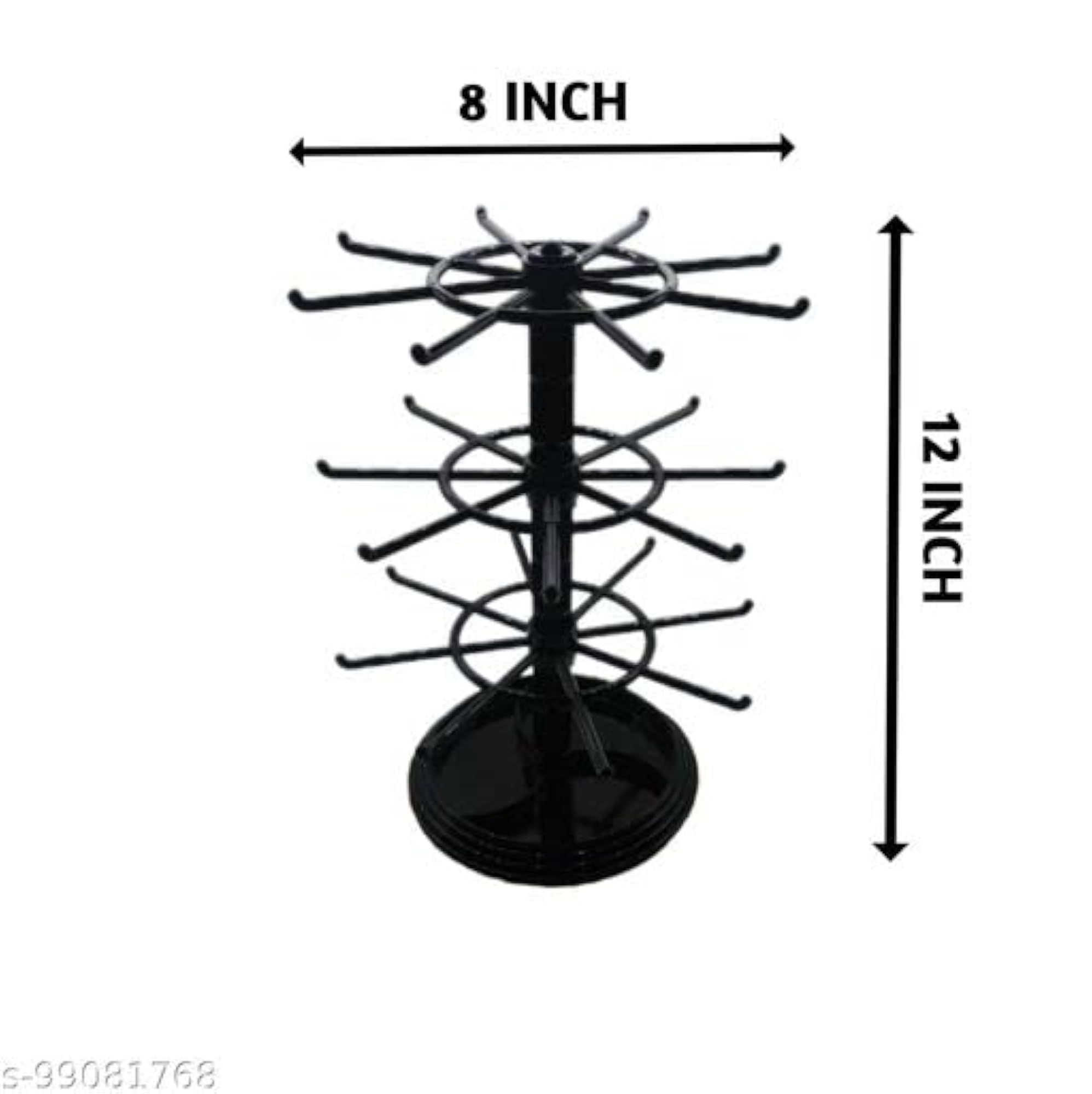 Plastic 3 Layer Bangle Rotating Display Stand