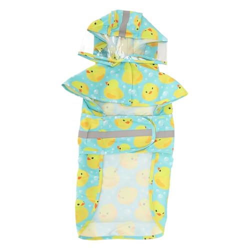Veste de pluie pour chien M imperméable jaune à capuche - 2