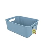 Photo Gallery sundis vibes, cestino portaoggetti in plastica, 10l, blu artico, con manici, impilabile, ideale per piccoli oggetti e accessori in bagno, camera da letto, cucina o ufficio Photo Gallery sundis vibes, cestino portaoggetti in plastica, 10l, blu artico, con manici, impilabile, ideale per piccoli oggetti e accessori in bagno, camera da letto, cucina o ufficio
