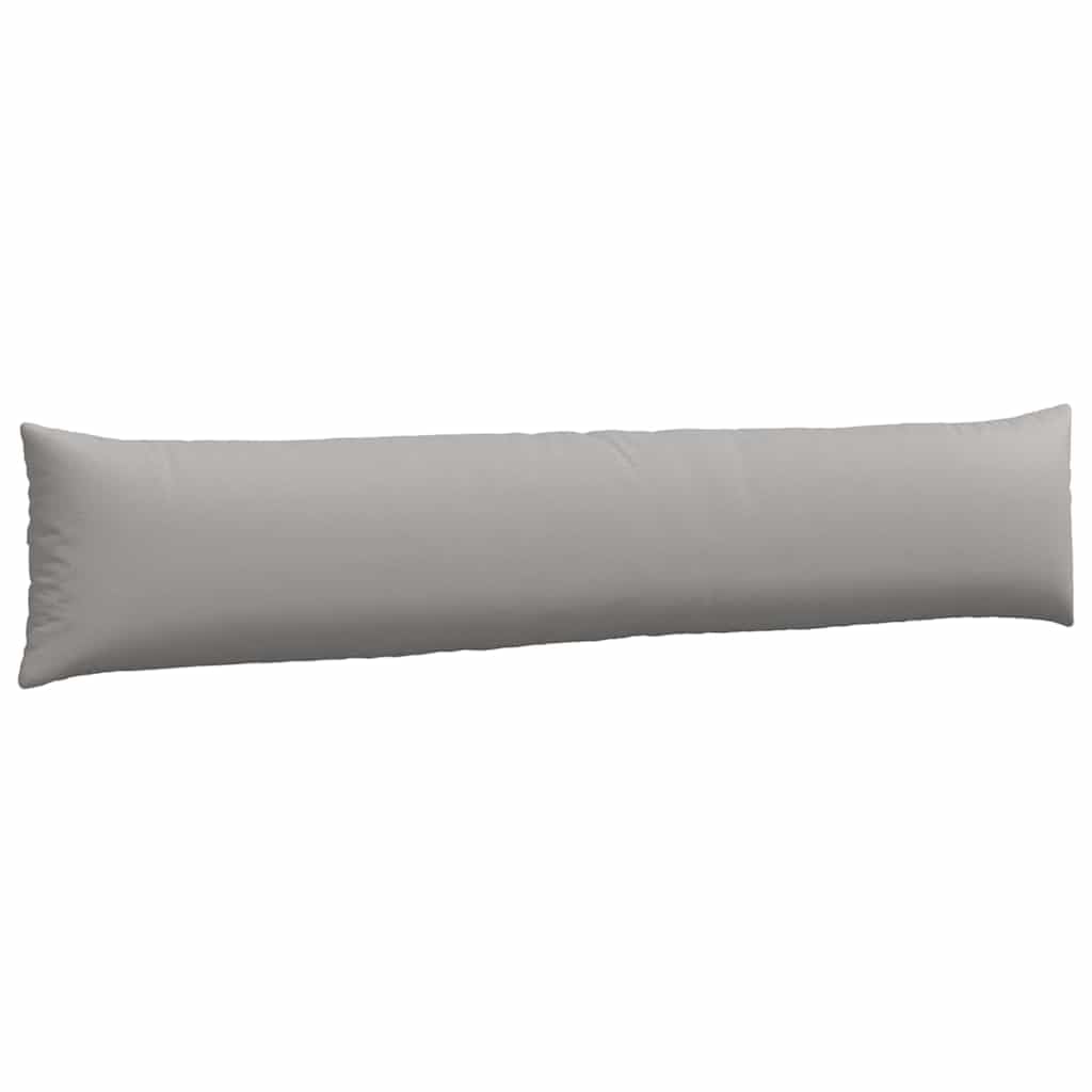 2 cojines de sofá de tela gris nube de 200 x 40 cm con fundas extraíbles acolchadas para salón, comedor, oficina, versátil, ergonómico, antideslizante, lavable