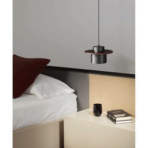 Lámpara de araña de madera y metal E27 dorada para techo de comedor 2