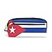 Produktbild Eslifey Federmäppchen mit Flagge von Cuba, aus PU-Leder, für die Schule, Stifteetui, für Kinder, wasserdicht, Kosmetiktasche, Make-up, Kosmetiktasche