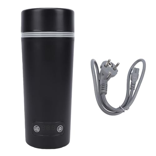 Taza eléctrica compacta de acero inoxidable 350ml con LCD miniatura 3