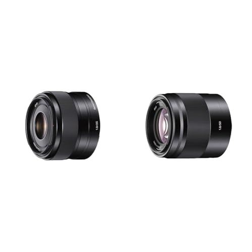 Sony SEL35F18 E Mount APS-C 35 mm F1.8 Prime Lens - Black & SEL50F18 E Mount - APS-C 50mm F1.8 Prime Lens (Black)
