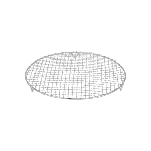 Benyong Edelstahl Grillrost Rund Mit 2cm Füßen Ø10-42.5cm - Universelles Kochgitter Für Heißluftfritteusen, Backöfen & Dämpfer - Robustes Grillrost Edelstahl Rund Als Grillgitter
