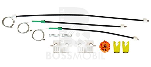 Bossmobil Clio 3 III (BR0/1, CR0/1), Delantero derecho, kit de reparación de elevalunas eléctricos
