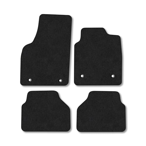 Price comparison product image Vauxhall Meriva A (2003-2010) Car Mats Accessories Tailored Fit Carpet Floor Mats Non Slip Black Trim Full Coverage Compatible Accessory Front Rear Set Anti Slip Granulated Backing Hand-Finished Clips