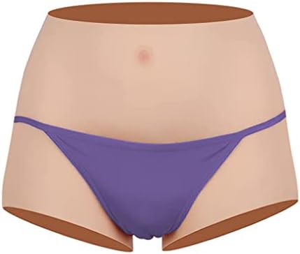 CRODRES Realistische Sissy Silikon Höschen Fake Vagina Dreieck Panty Männer Verstecken Gaffer Briefs Für Transgender Crossdresser,Color 1,Basic