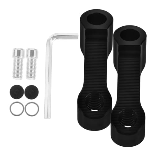 1 set Specchietto Retrovisore per Bike Bracket Estensibile Alluminio per Migliorare La Visibilità e Design per Scooter