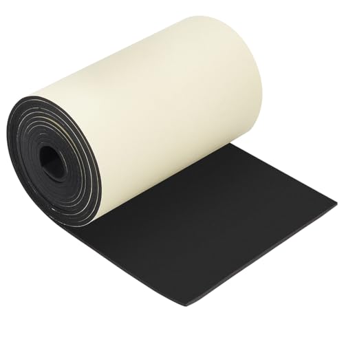 Image of BENECREAT Black Self Adhesive EVA Foam Roll, 3m/118.1 Inch(L) x 20cm/7.9 Inch(W) x 3mm(T) Adhesive Craft Foam Roll for Furniture Protecting, Gap Filling, Costumes and Other Craft Project