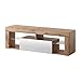 Produktbild Selsey TV Schrank Board Sideboard Fernsehtisch Fernsehschrank 140 cm Stehend Eiche Lancelot Weiß Bianko