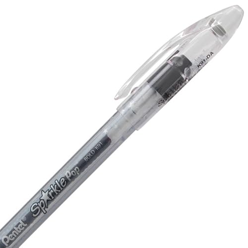 Bolígrafos metálicos gel Pentel Sparkle Pop 3 unidades miniatura 6