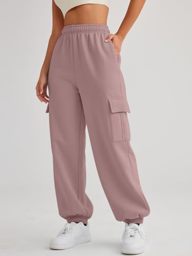 Image of AUTOMET Womens Cargo Sweatpants Oversized Fleece Joggers Fall Fashion Outfits Y2k Clothes 2024 with Pockets