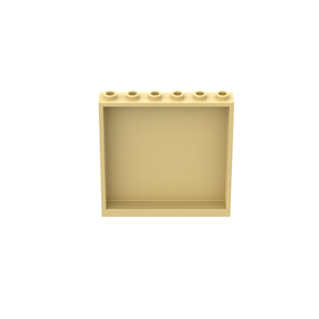 Gobricks 59349 Door Panel 1x6x5 10 Pieces GDS-773 Compatible with Lego Building Blocks Color:Light yellow19 — image 1