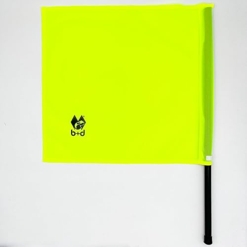 b+d SR Asistente banderas Club III color amarillo neón