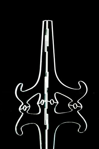 Image of Ferauax Acrylic 6 Inch (pack of 3 )Transparent Display Easel stand, Display stand, Plate Holder , Photo Holder for Home, Office, and Retail Use