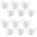 Produktbild Waschbar Staubmasken, JulisEU Gesichtsmaske, Fashion Unisex Face Masks, Wiederverwendbare Baumwolle Masken 12 Stück Set, enthält 12 Weiß