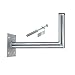 Produktbild PremiumX 40cm Wandhalter Stahl verzinkt SAT Antenne Wandhalterung Wand Montage Halter Wandabstand 40 cm + Fischer Schraubensatz für Wand Montage