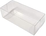 N.20 Pezzi scatola regalo portaconfetti astuccio trasparente mm. 90x30x20