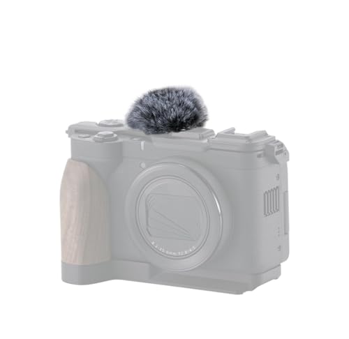 PowerShot V1 �p���B���e�[�W �J���� �P�[�W �u���b�N �}�C�N �t�����g�K���X �g�b�v �v���[�g�Ɩؐ��n���h�� �x�[�X�v���[�g�t�� Vlogging �܂��͉����^��p(Mic Windscreen)