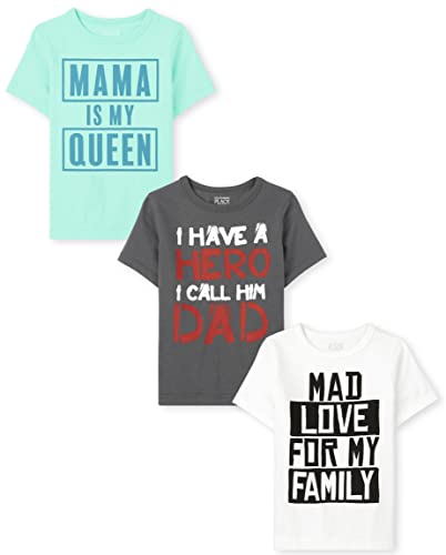 Image of The Children's Place Baby Boys' and Toddler Dinos Short Sleeve Graphic T-Shirts,multipacks