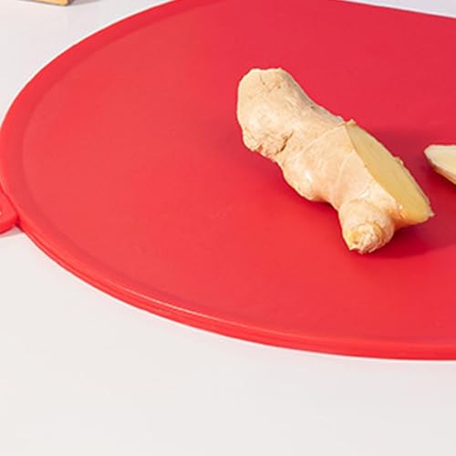 Tabla de cortar de silicona antideslizante en forma de D para cocina e interior 7