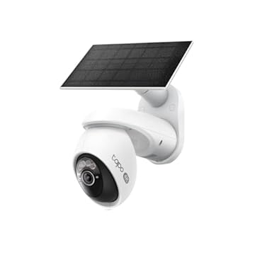 TP-Link Tapo C660-Kit - Telecamera di sicurezza Pan/Tilt per esterni a energia solare 4K, rilevamento del movimento AI, visione notturna a colori, Wi-Fi dual-band, vista a 360°, sistema di