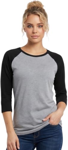 Image of ToBeInStyle Women's Classic Two Color Cotton Baseball T-Shirts