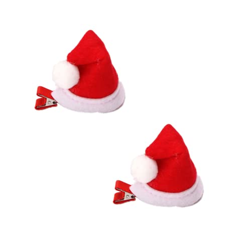 ZHOUMEIWENSP Christmas Hair Clip Cute Hat Hairpin for Christmas Party Hair Accessory (Type A)
