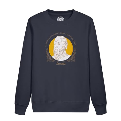 Sweatshirt enfant la sagesse Socrates sweat haut de gamme col rond