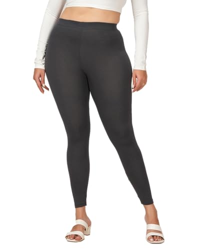 Image of Loveit Womens Solid Viscose Slim Fit Ankle Length Leggings