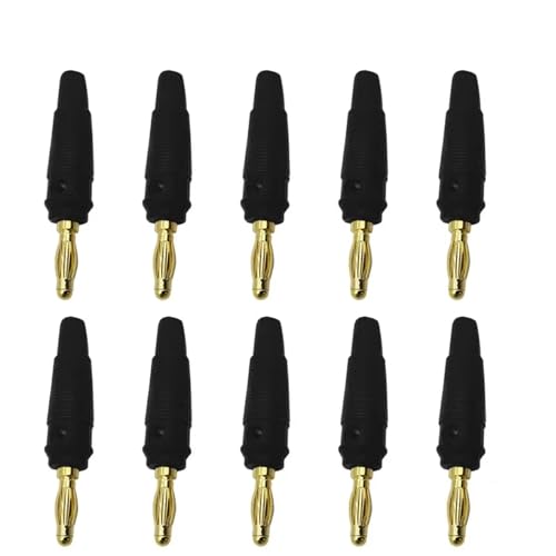 Conector banana 4mm de cobre oro para cable altavoz de vídeo juego de 20 piezas 6