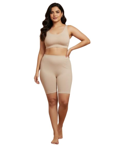 Women’s High Waist Biker Shorts with Pockets Tummy Control Yoga Shorts for Stretchable Breathable Workout High Rise Gym Shorts for Running, Cycling, Fitness-image-0