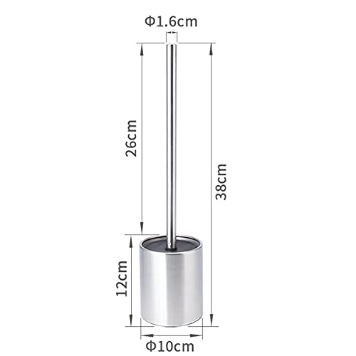 Stainless Steel Toilet Brush and Holder, omic Toilet Bowl Brush for Bathroom, Elegant Design, Easy to Clean, Bathroom Accessories - Image 3