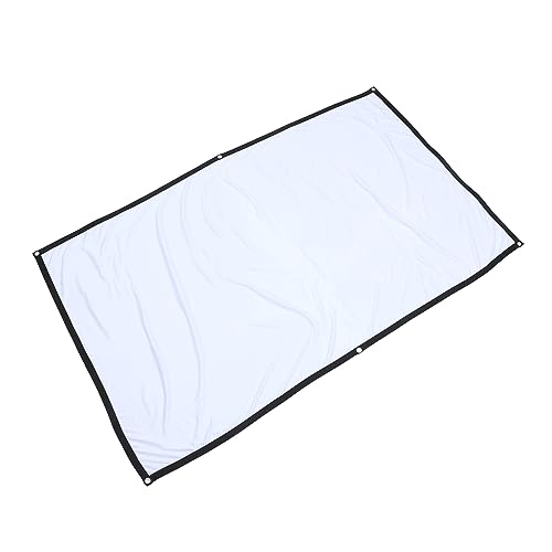 Set portátil de pantalla para proyector Holibanna, pantalla plegable antarrugas para cine en casa y uso al aire libre, incluye bolsa para cortina y ganchos para una instalación fácil miniatura 1