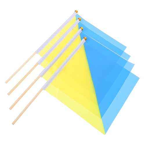 IWOWHERO Referee Flags Waving Match Signal Flags Handheld Small Commanding Sports Equipment