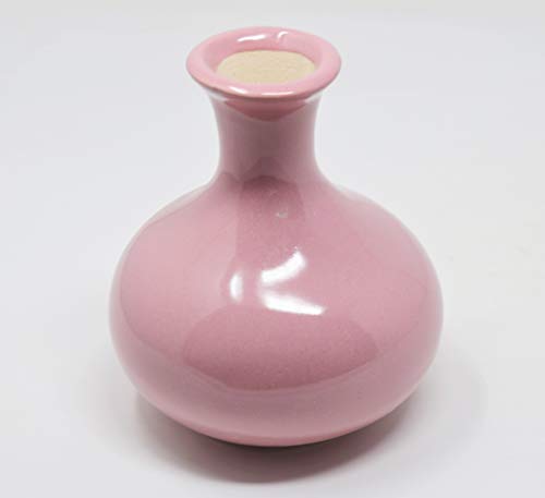 Image of The Himalayan Goods Company Ceramic Flower Vase (5.75 inch, Pink)