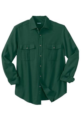 KingSize Men's Big & Tall Signature Solid Flannel Shirt