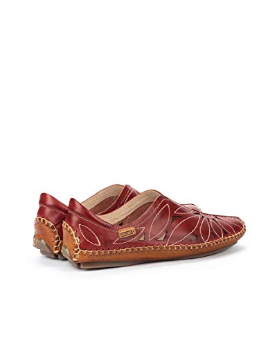 Image of PIKOLINOS Jerez 578-7399 Women's Slip-On Moccasins - Premium Calfskin Leather - Removable Cushioned Insole, Elastic Fit, Lightweight Everyday Comfort and Support