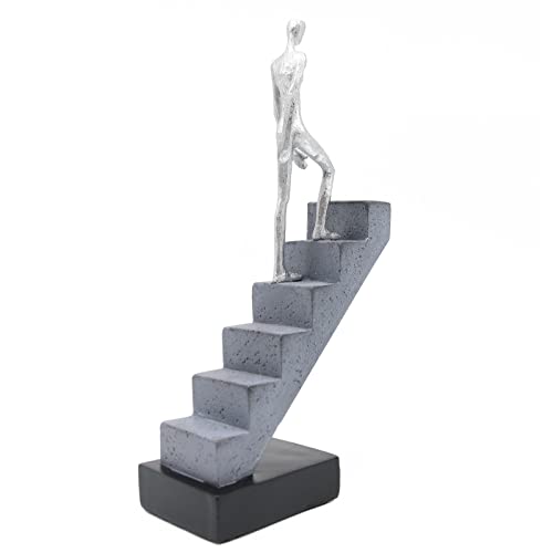 Estatua de Escalera Lukitas en Resina Plateada 11.5'' miniatura 5