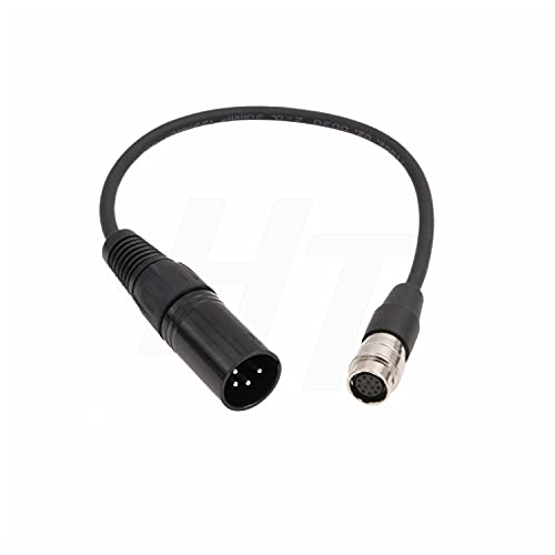 Cable de alimentación de 12 V XLR de 4 pines a Hirose 12 pines para Nikon 30cm
