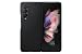 Produktbild Samsung Leather Cover Smartphone Cover EF-VF926 für das Galaxy Z Fold3 5G, Handy-Hülle, echtes Leder, Schutz Case, stoßfest, premium, Schwarz